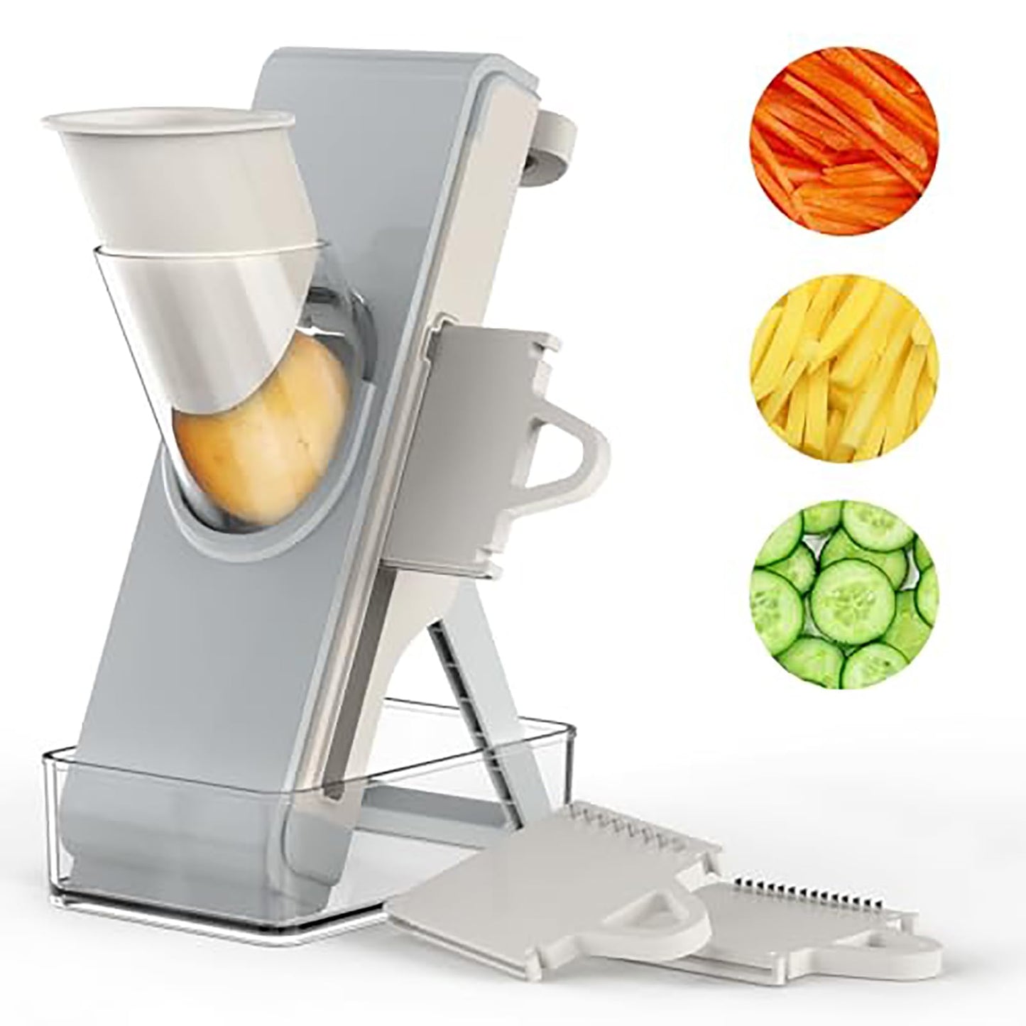 Eletronova Safe Mandoline Food Slicer, Vegetable Slicer for Kitchen