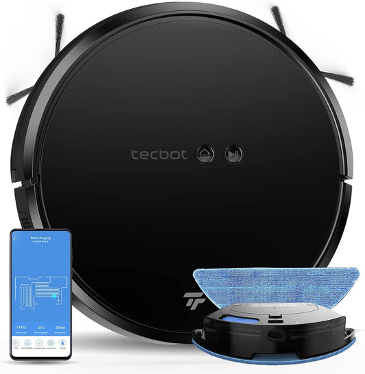 S1 Robot Vacuum and Mop, Slim Automatic Vacuum Robot Cleaners